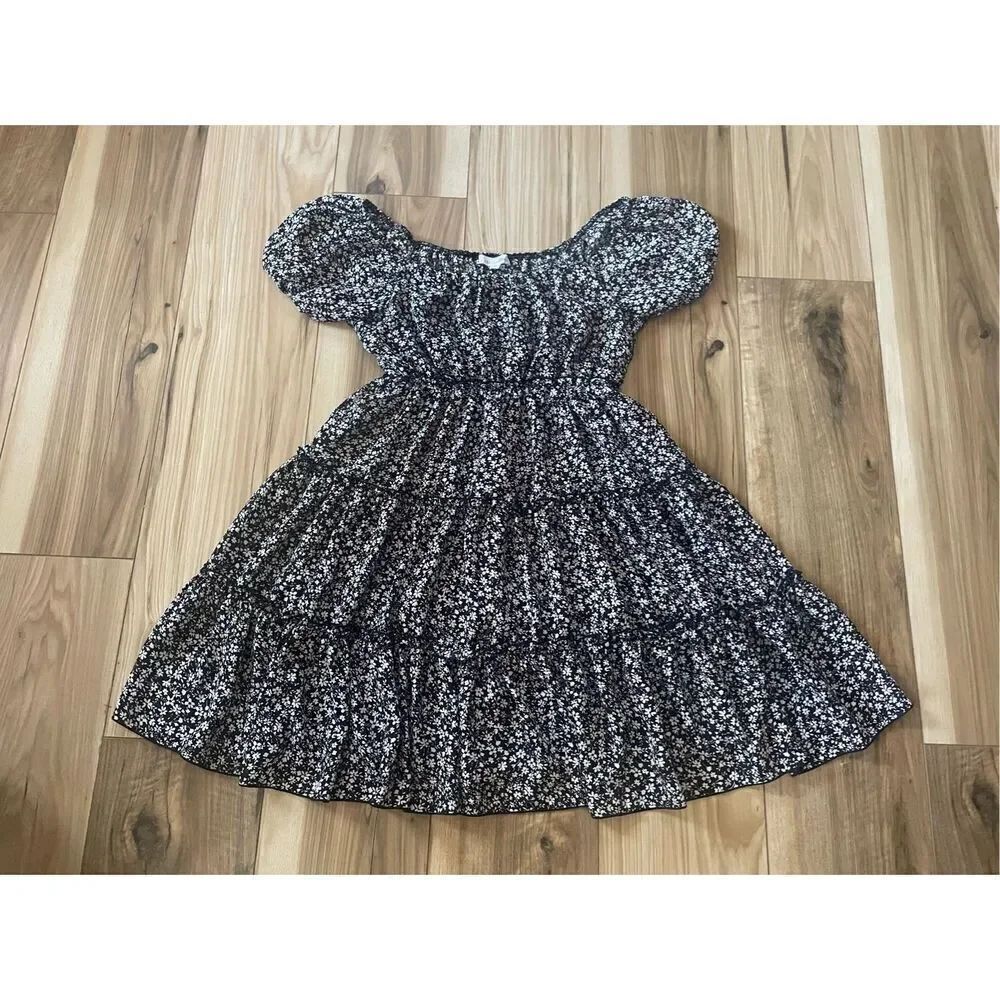 Bailey Blue Black / White Floral Mini Dress